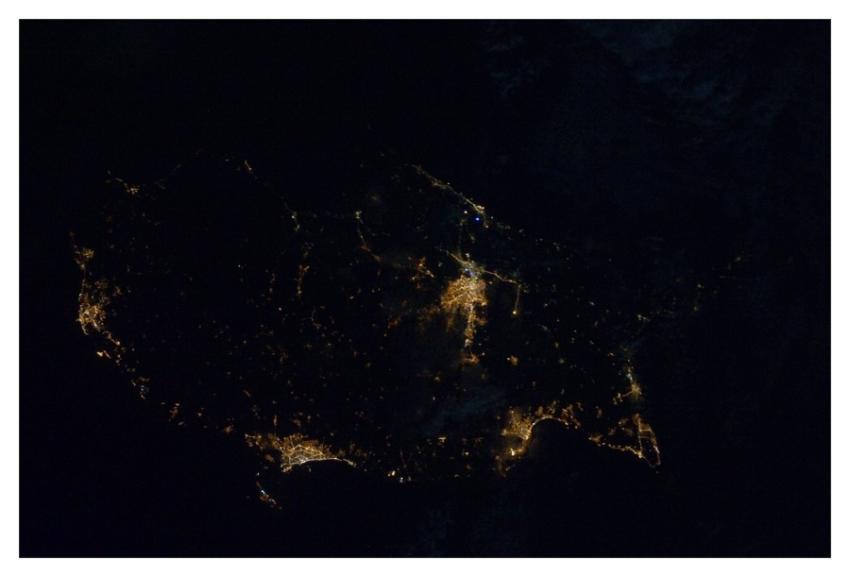 Archive: Cities of Cyprus at Night (Archive: NASA,