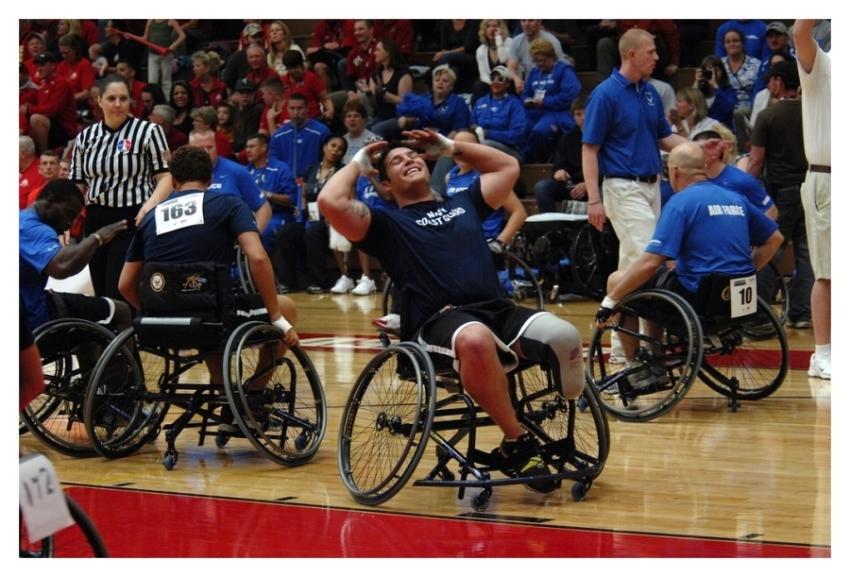 Wheelchairs basketball sports, location unknown