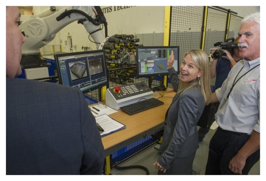 Newman at NASA's Composites Technology Center