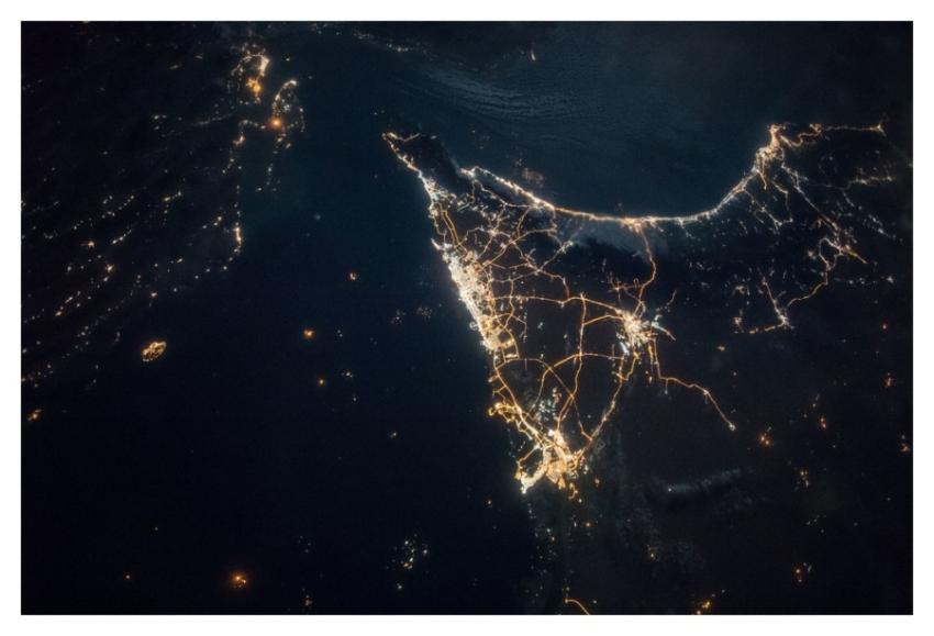 Dubai and Abu Dhabi at Night