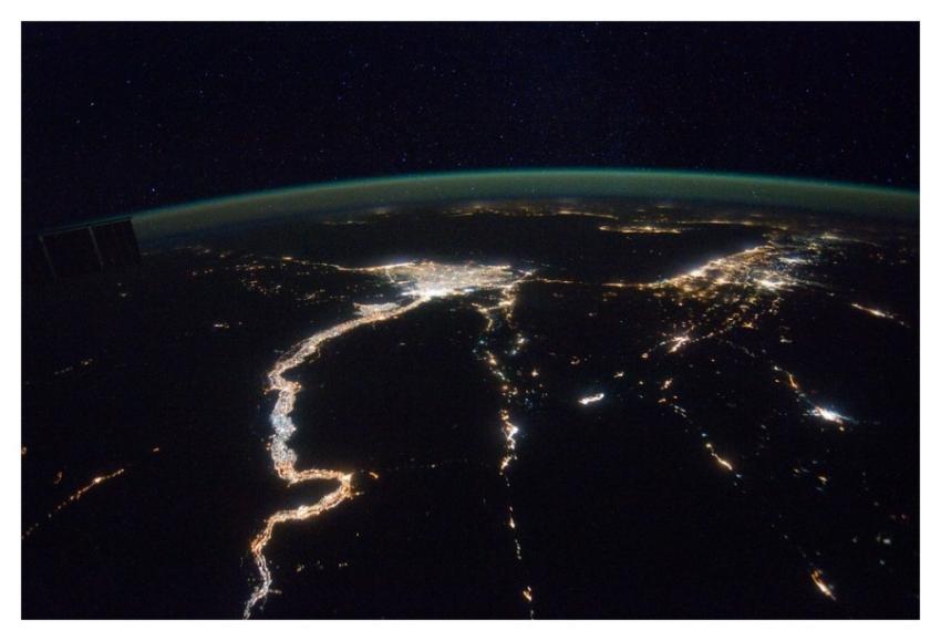 A Night View Around the Mediterranean Sea (NASA, I