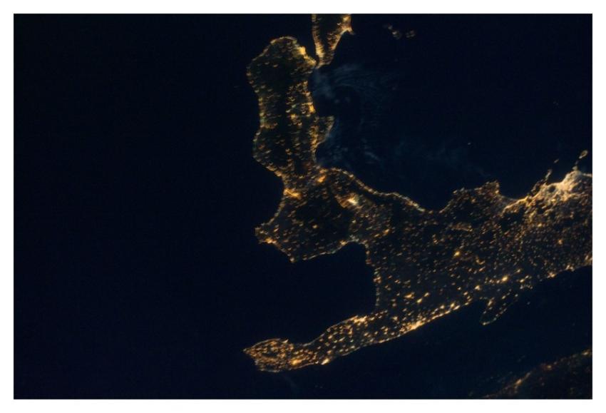 Italy's 'Boot' at Night (NASA, International Space