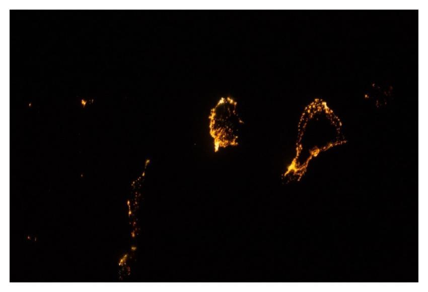 Canary Islands at Night (NASA, International Space