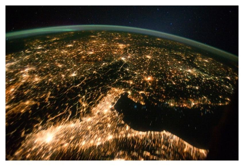 Central and Eastern Europe at Night (NASA, Interna