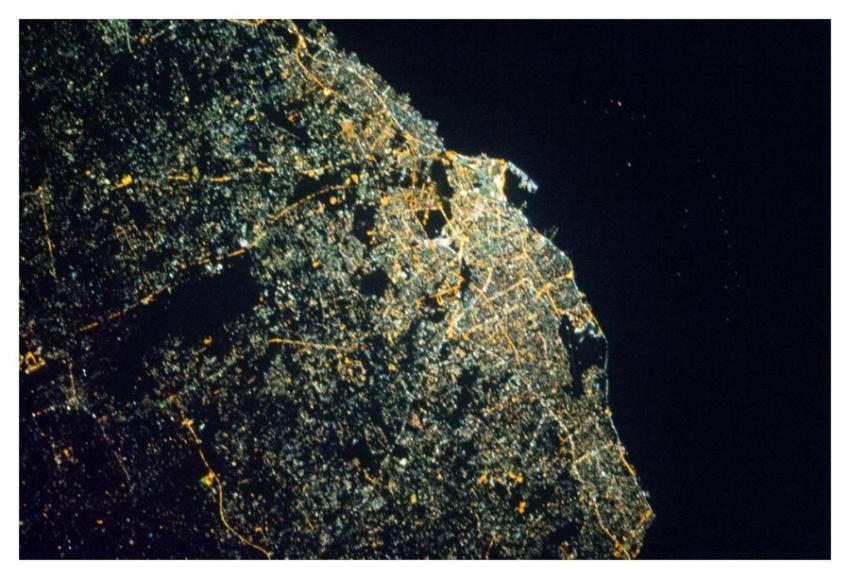 Tripoli, Libya at Night (NASA, International Space