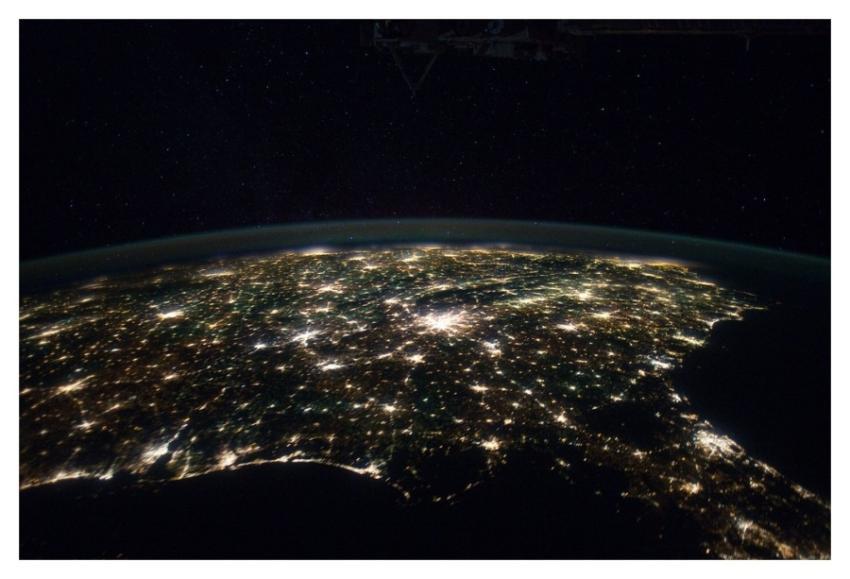 Southeastern USA at Night (NASA, International Spa
