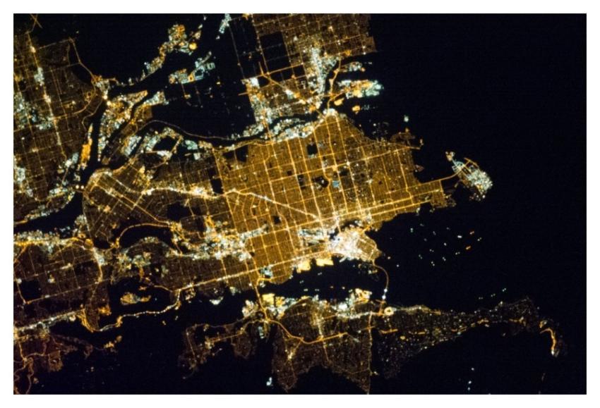 Vancouver at Night (NASA, International Space Stat