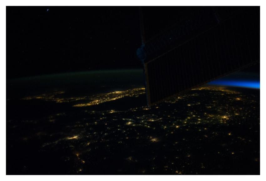 Eastern Europe at Night (NASA, International Space