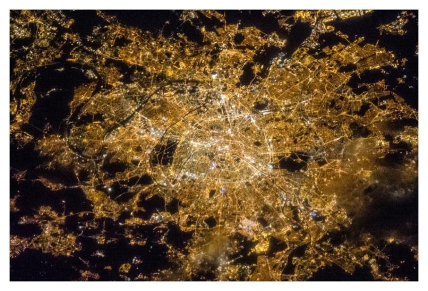 Paris at Night (NASA, International Space Station,
