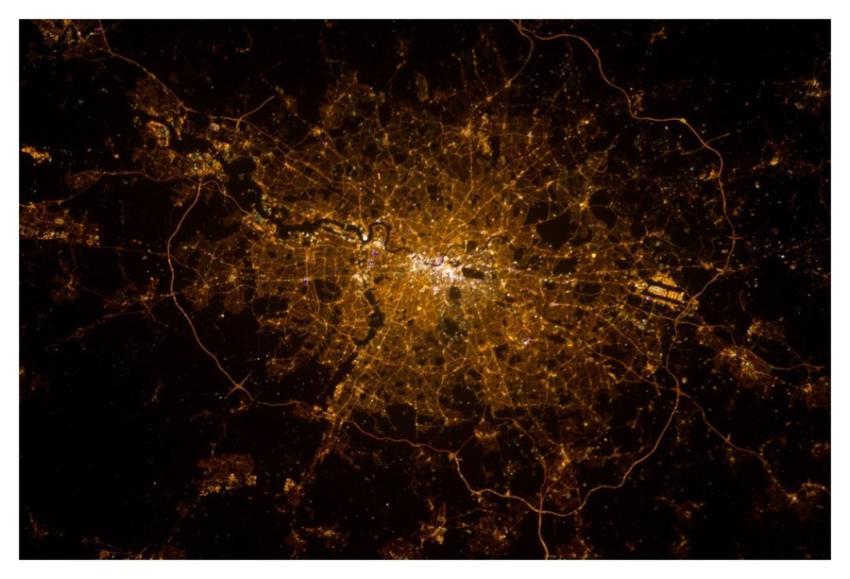 London, England at Night (NASA, International Spac