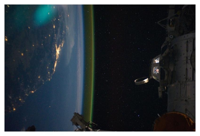 Sideways Over Australia at Night (NASA, Internatio