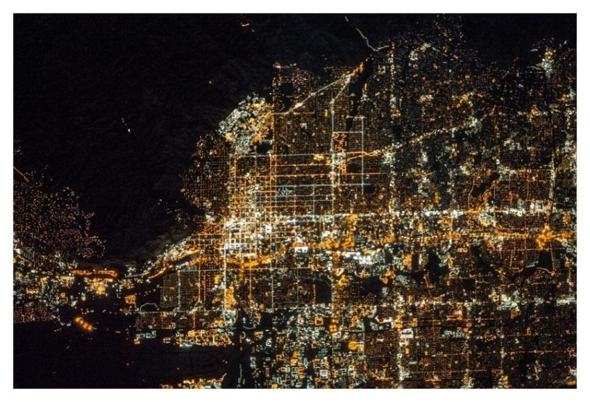 Salt Lake City at Night (NASA, International Space