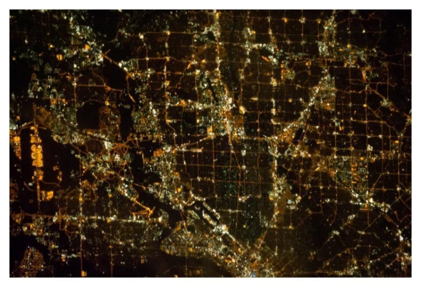 Dallas at Night (NASA, International Space Station