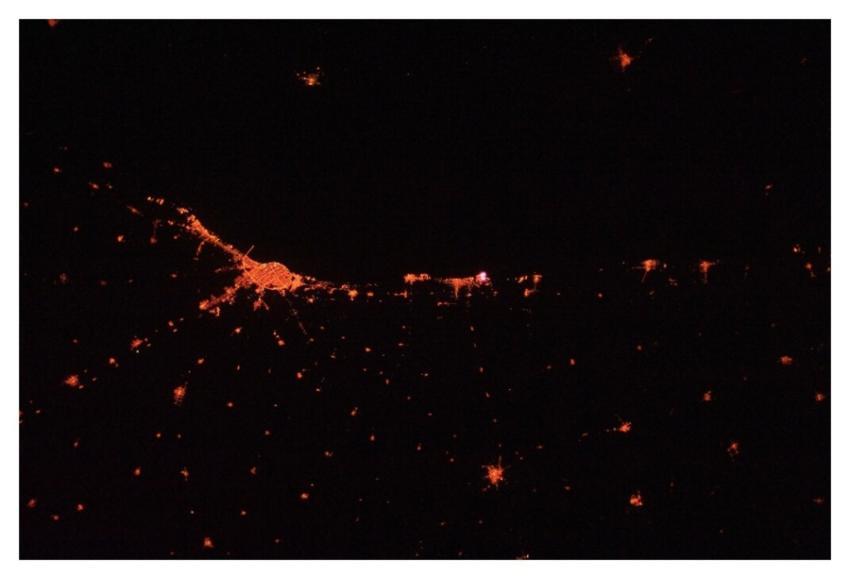 Jakarta, Indonesia in Infrared at Night (NASA, Int