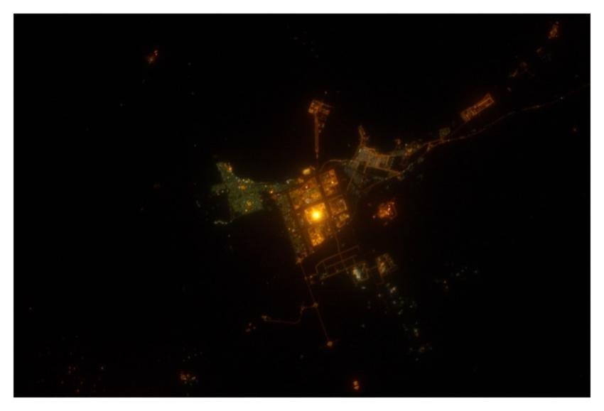 Al Jubayl, Saudi Arabia at Night (NASA, Internatio