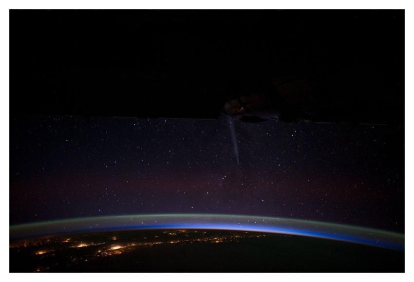 Comet Lovejoy and Chile at Night (NASA, Internatio