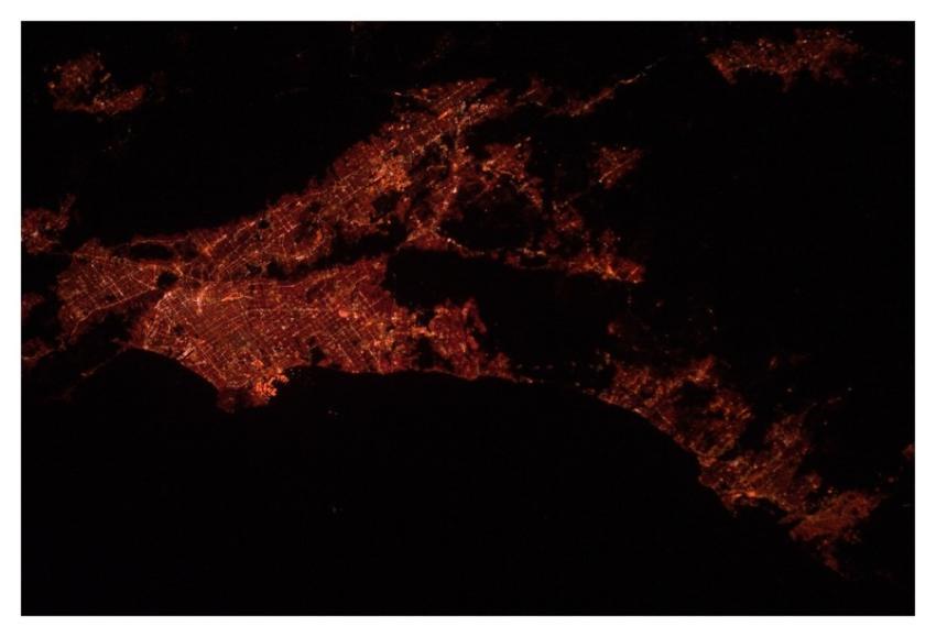 Los Angeles Area at Night (NASA, International Spa