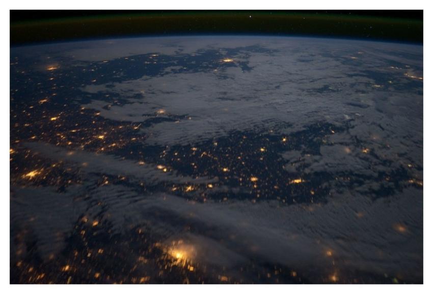 Eastern Europe at Night (NASA, International Space