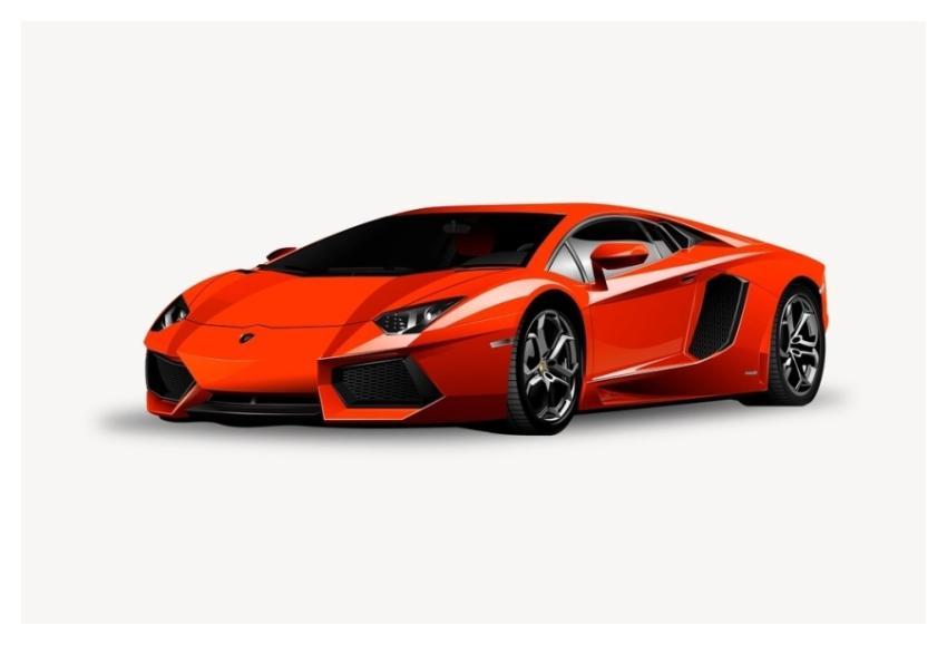 Sport car collage element illustration