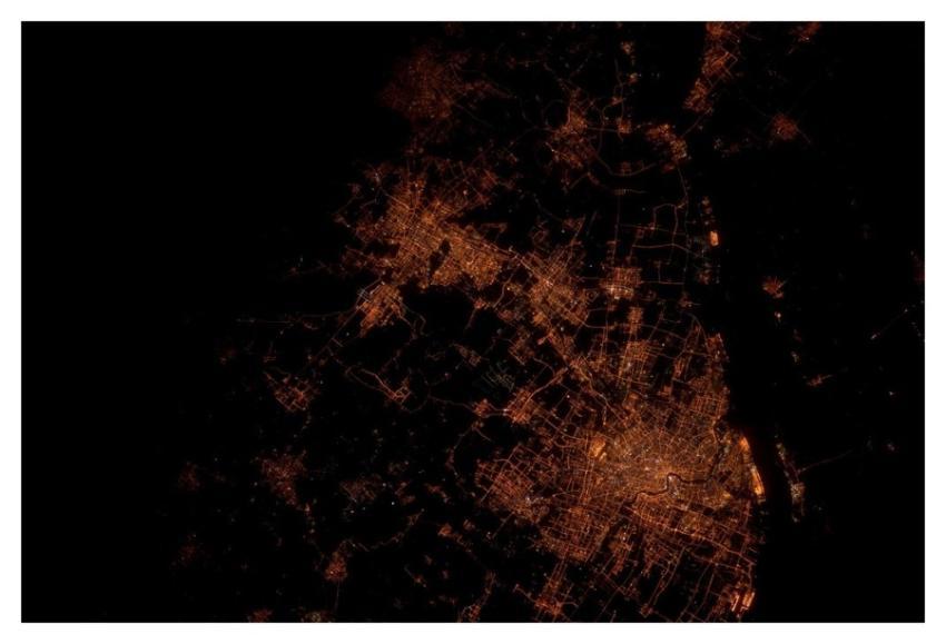 Shanghai at Night (NASA, International Space Stati