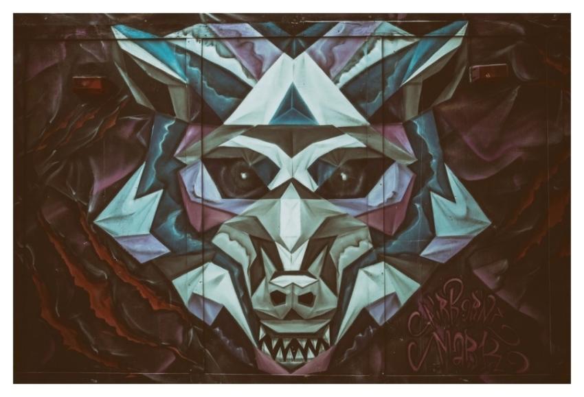 Urban Wolf, graffiti street art
