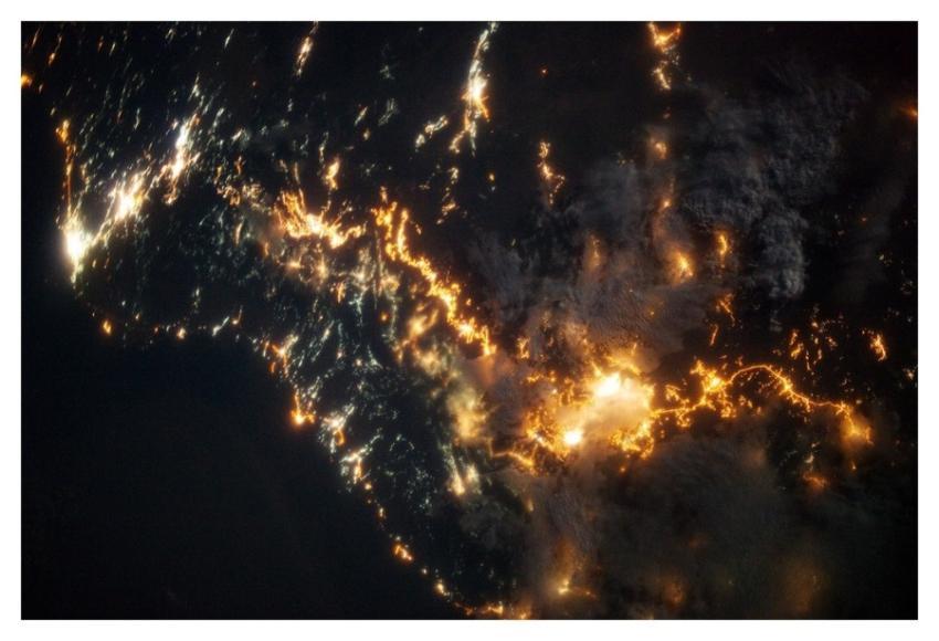 Southwestern Saudi Arabia at Night