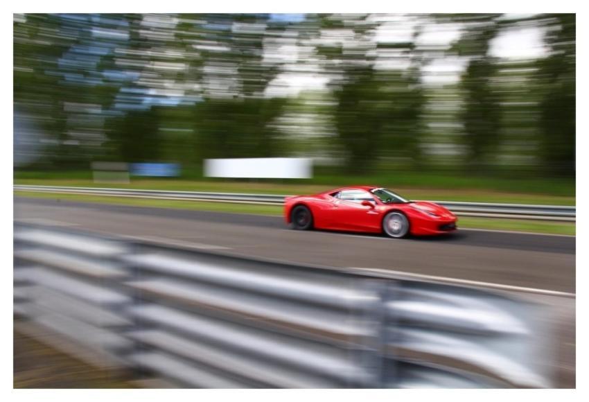 Sports car racing track