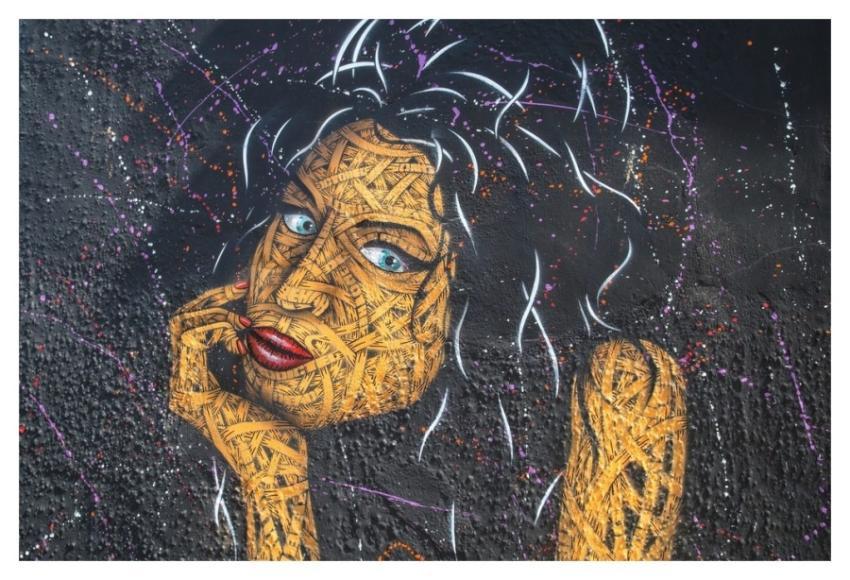 Amy Winehouse Street Art, Camden