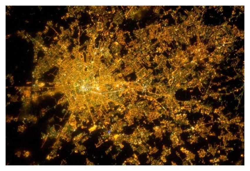 Milan, Italy at Night (NASA, International Space S