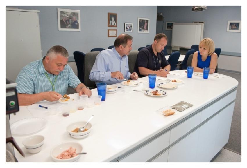 Expedition 36 Cosmonauts Sample Space Food