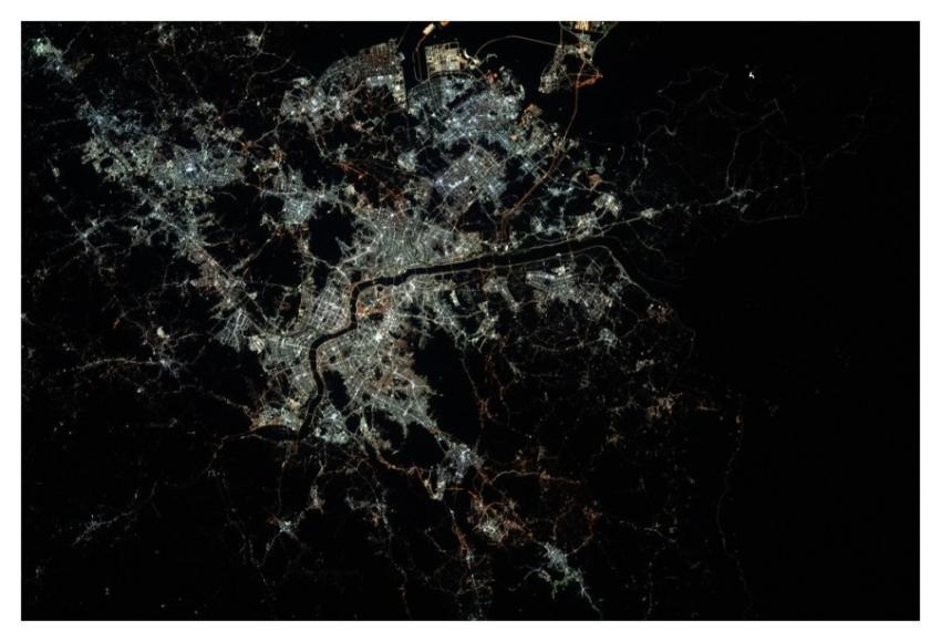 The night lights of Seoul, South Korea