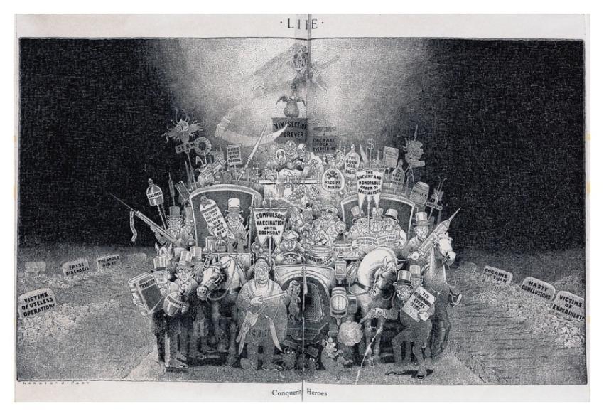 parade health professionals bearing vaccination