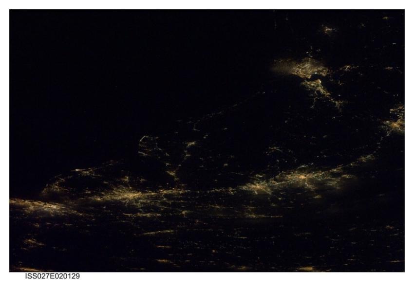 Atlantic Seaboard 'Megalopolis' at Night (NASA, In