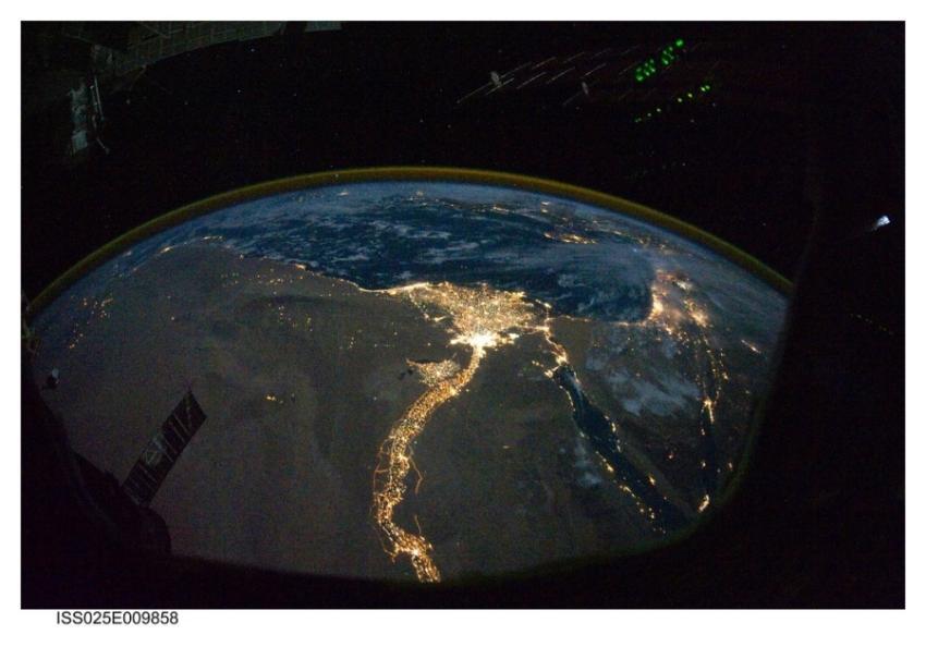 Cairo and Alexandria, Egypt at Night (NASA, Intern