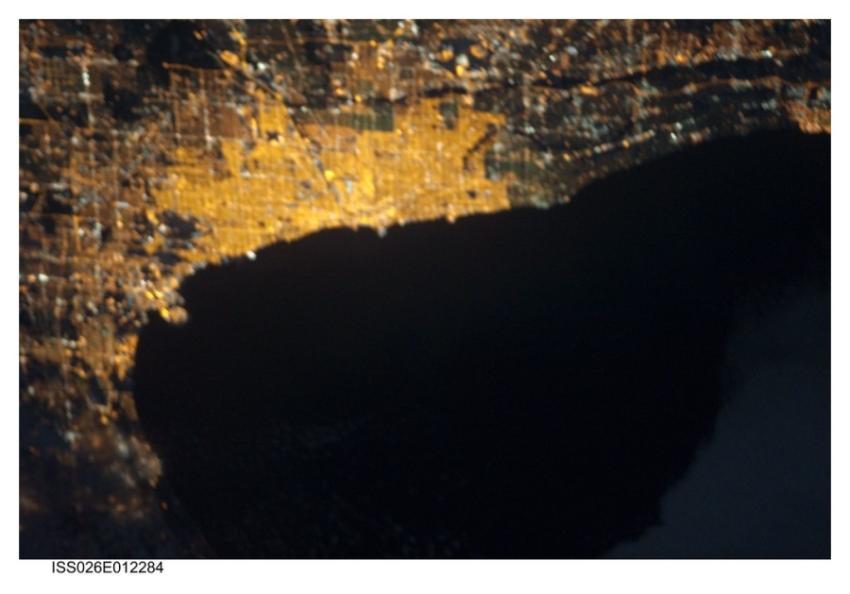 Chicago at Night (NASA, International Space Statio