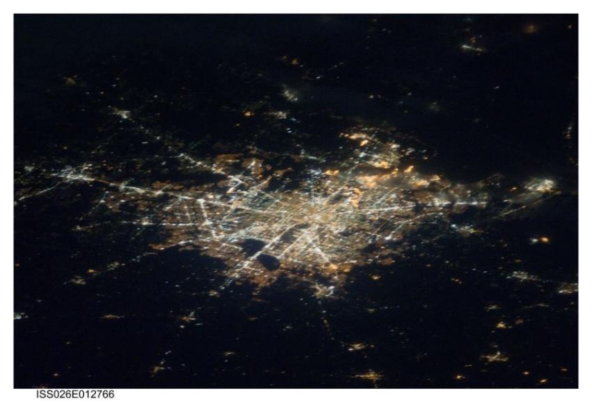Houston at Night (NASA, International Space Statio
