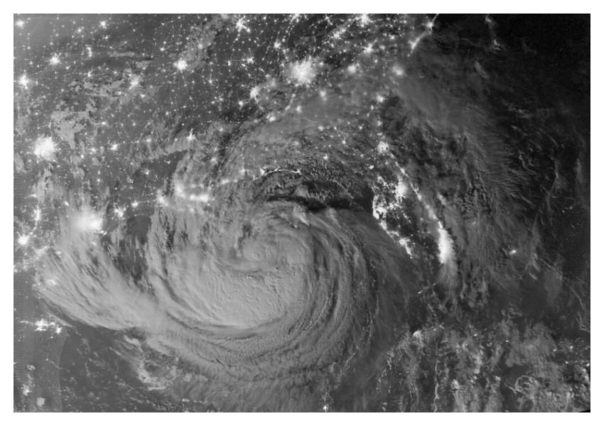 Tropical Storm Isaac by Night