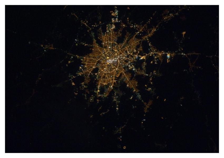 Archive: Bucharest at Night (Archive: NASA, Intern