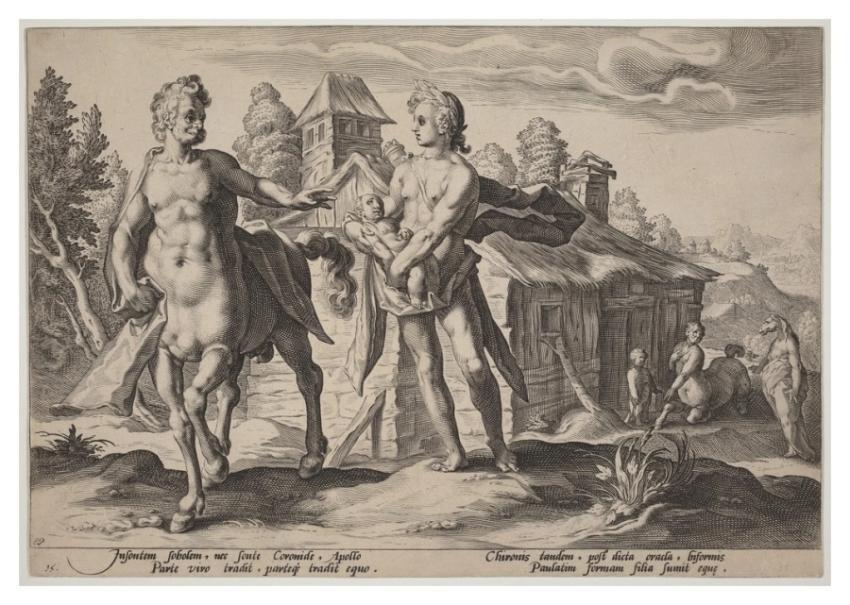 Apollo Entrusting Chiron Education Asclepius