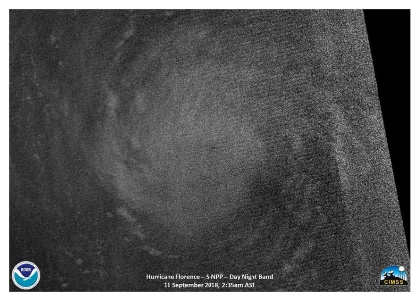 NASA-NOAA's Suomi NPP Night-time View of Hurricane