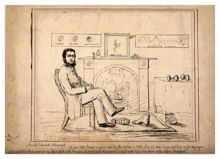 well-meaning health enthusiast reviewing his