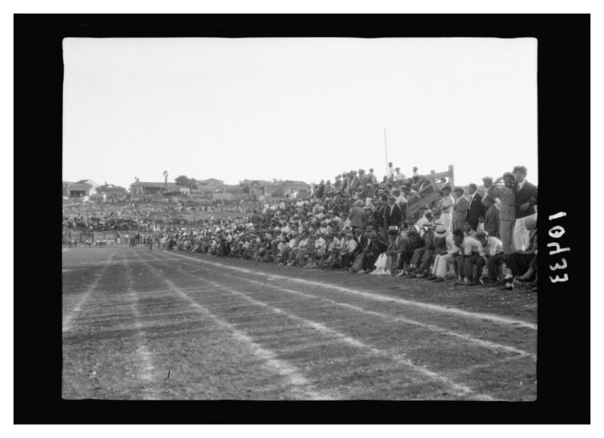 Maccabee football game sports grounds