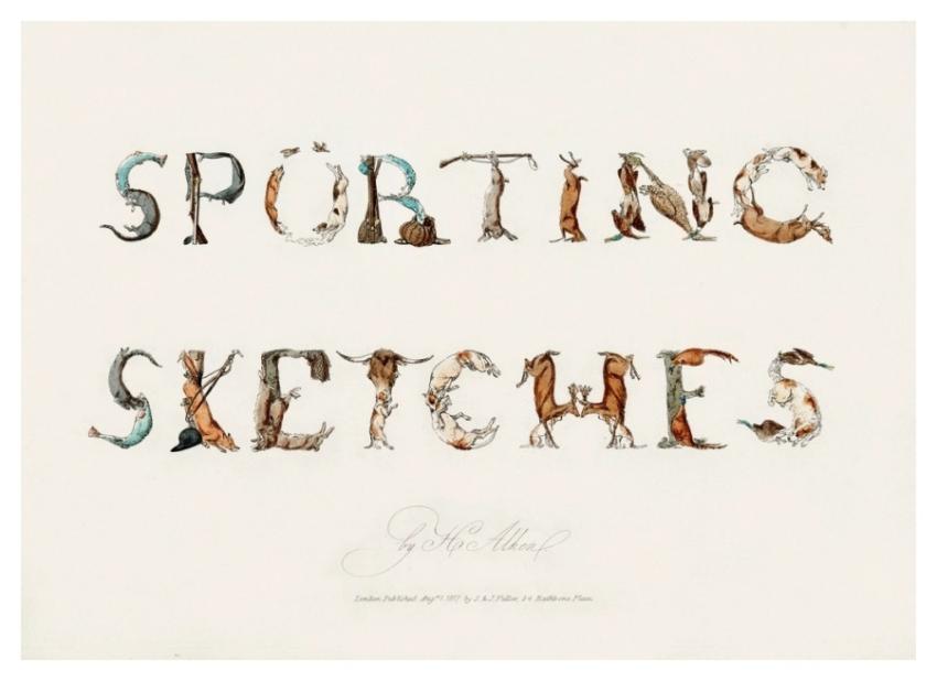 Typography 'Sporting Sketches' Sporting Sketches: