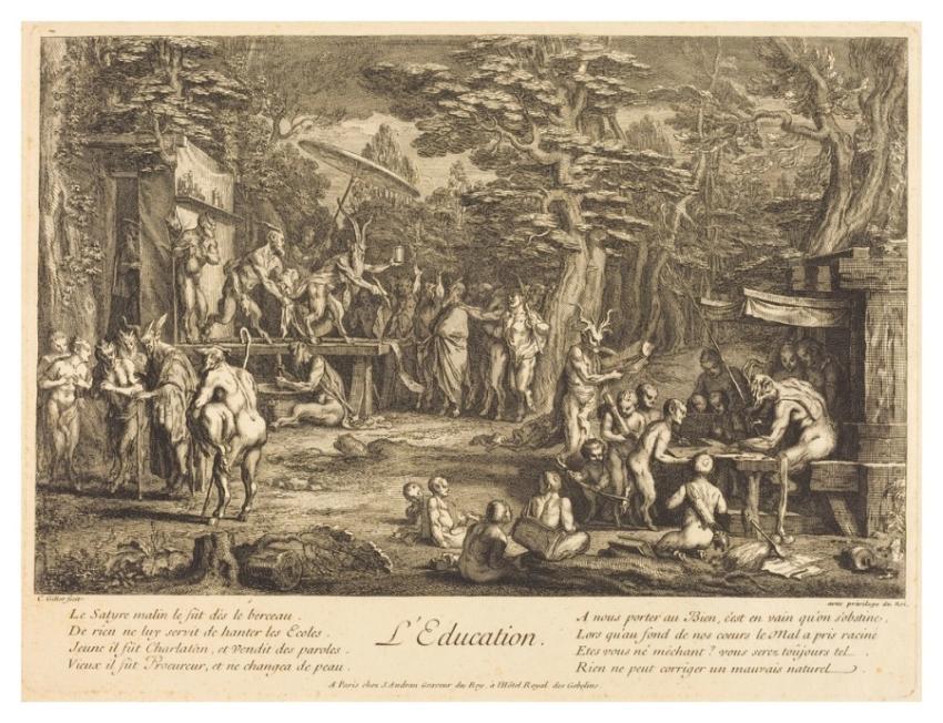 L'Education (Education) by Claude Gillot