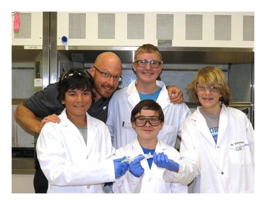 Students from Bert Edwards Science & Technology Sc