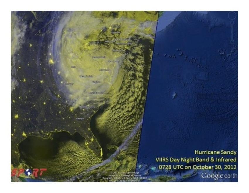 SPoRT Views Hurricane Sandy (5 of 5) (NASA, 10/30/
