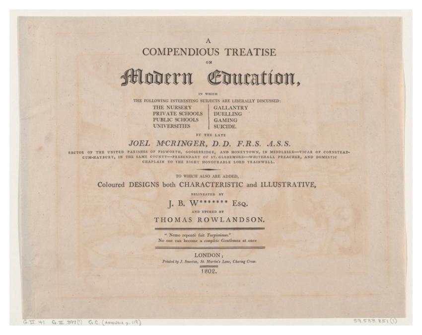 Compendious Treatise Modern Education