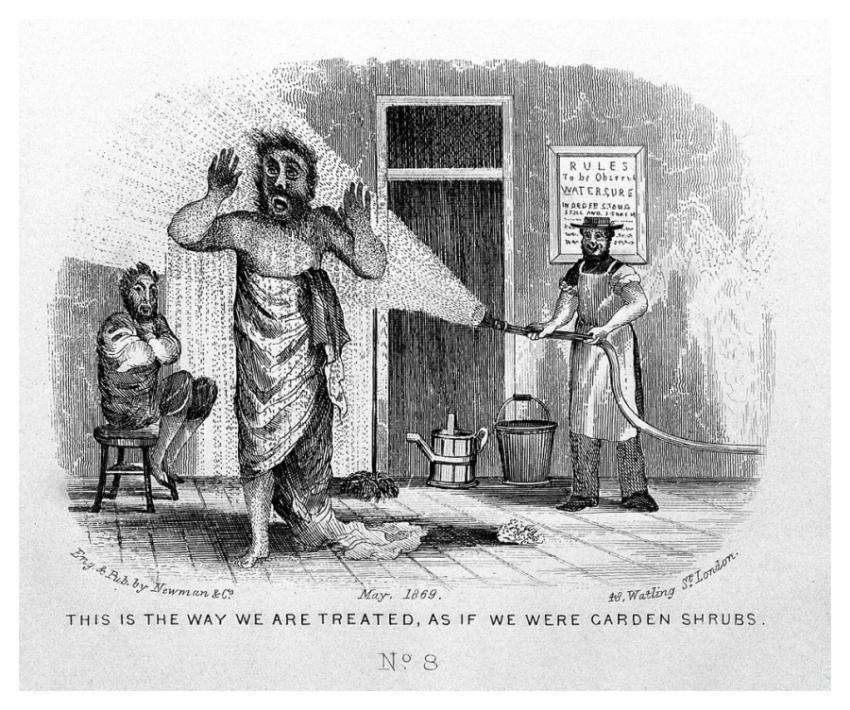 man visiting health resort is