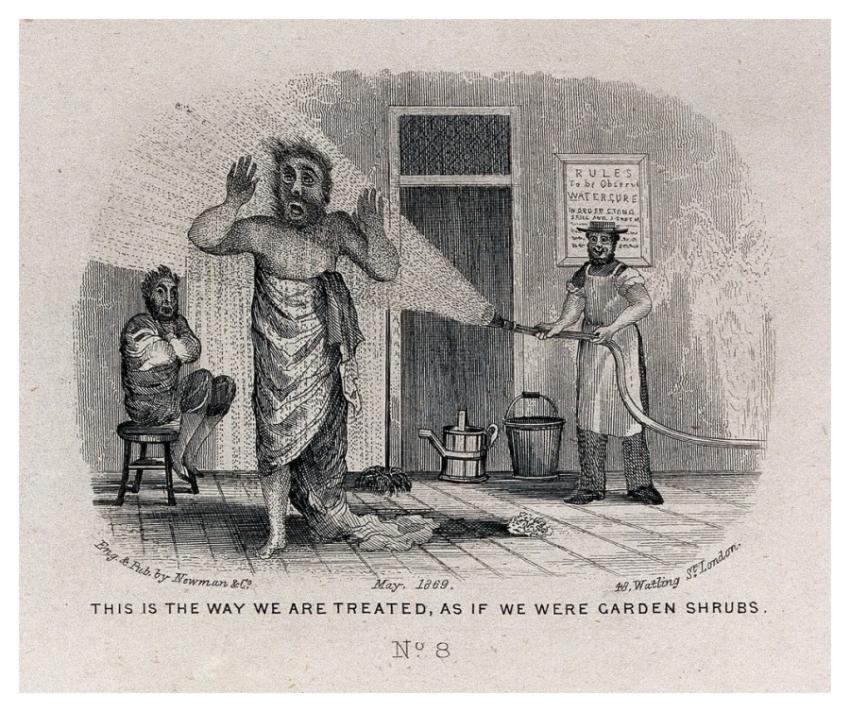 man visiting health resort is