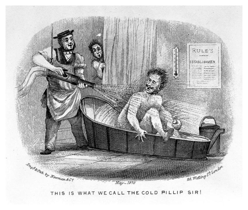 man visiting health resort is